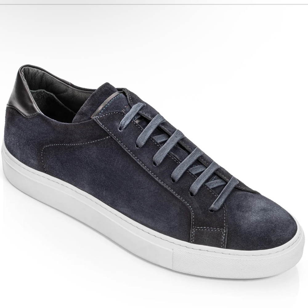 Derrick Navy Blue Suede Sneaker